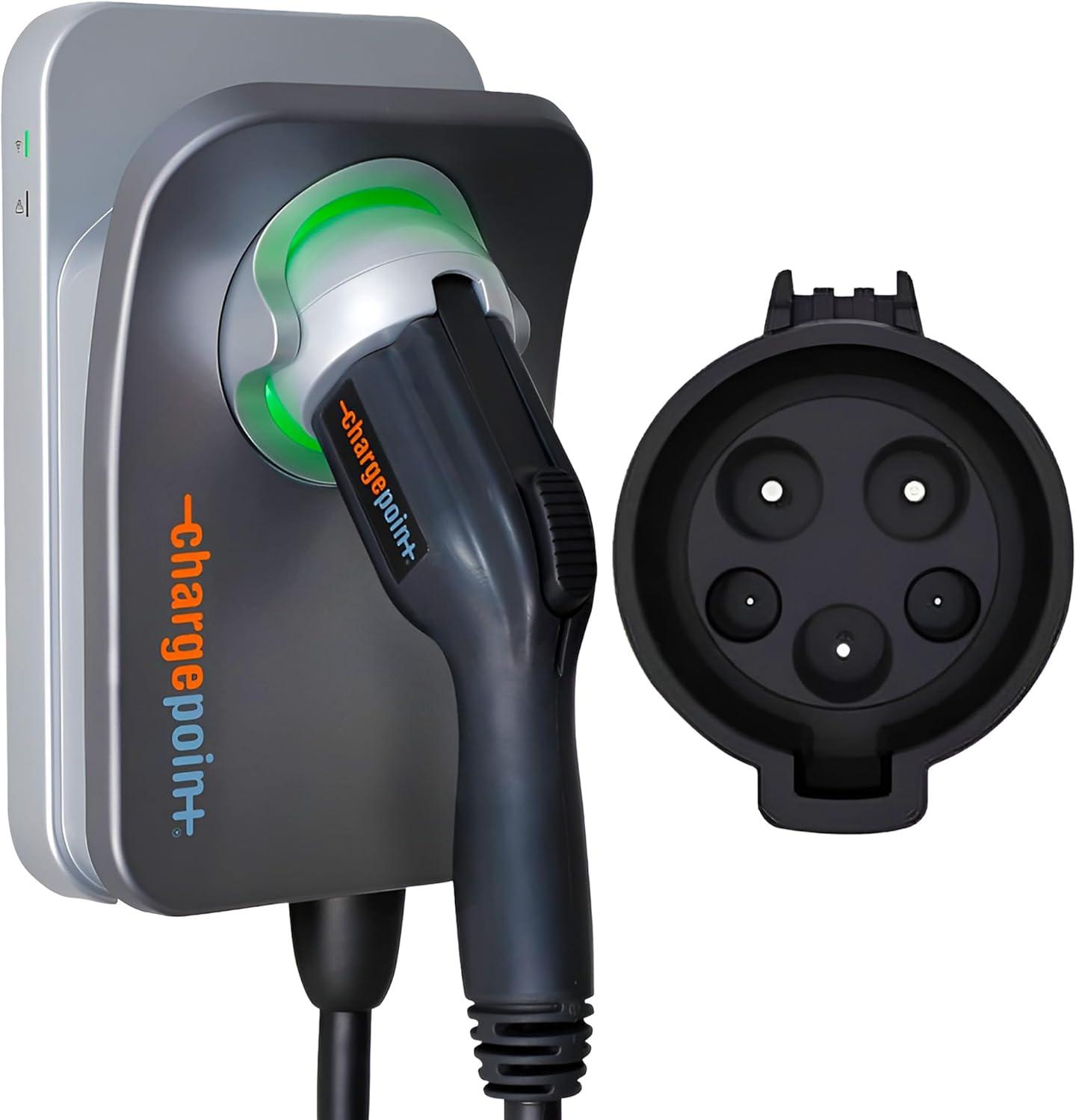 ChargePoint HomeFlex Level 2 EV Charger J1772 - Fast Smart Battery Power Charging at Home for Electric Automobile Vehicles